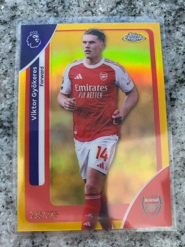Viktor Gyokeres 2025 Topps Chrome Yellow /275