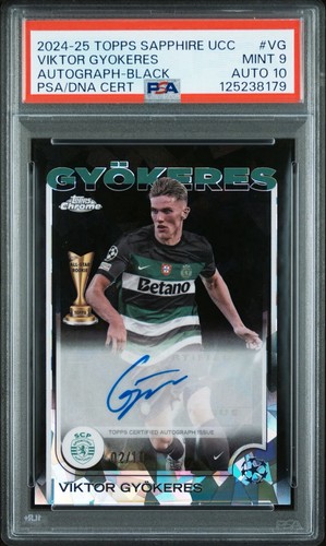 Viktor Gyokeres 2024 Topps Competiciones de Clubes UEFA Sapphire Black /10