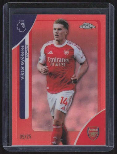 Viktor Gyokeres 2025 Topps Cromo Premier League Naranja /25