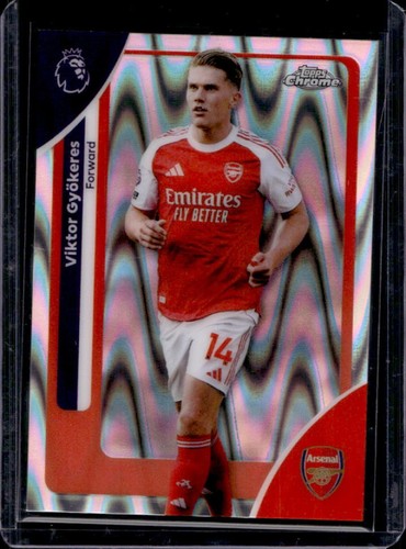 Viktor Gyokeres 2026 Topps Cromo Premier League Raywave Refractor #15