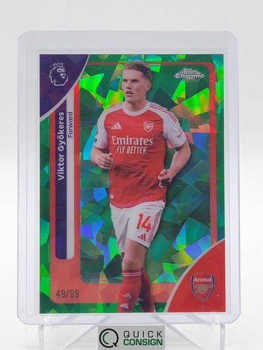 Viktor Gyokeres 2026 Topps Cromo Zaffiro Verde /99