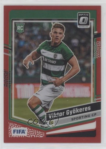 Viktor Gyokeres 2023 Panini Donruss FIFA Optic Red Prizm 121/299