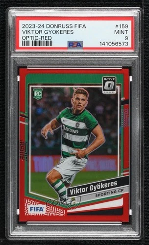 Viktor Gyokeres 2023 Panini Donruss FIFA Optic Red Prizm 42/299