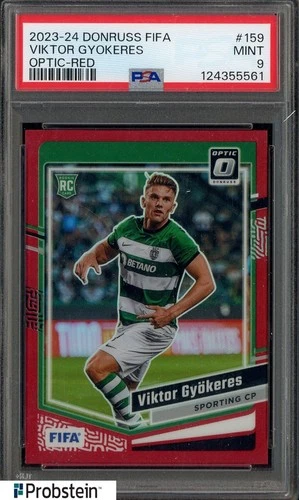 Viktor Gyokeres 2023 Panini Donruss Optic Red Prizm /299
