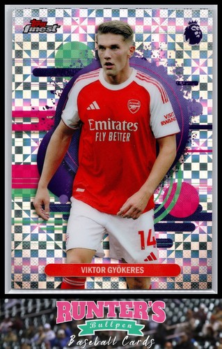 Viktor Gyokeres 2026 Topps Finest Checkerboard