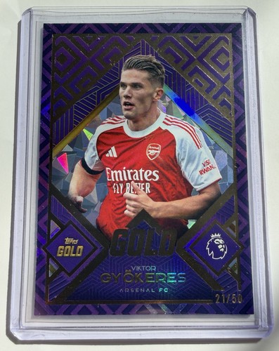 Viktor Gyokeres 2025 Topps Gold Purple /50