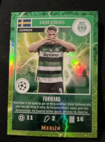 Viktor Gyokeres 2024 Topps Merlin Chrome
