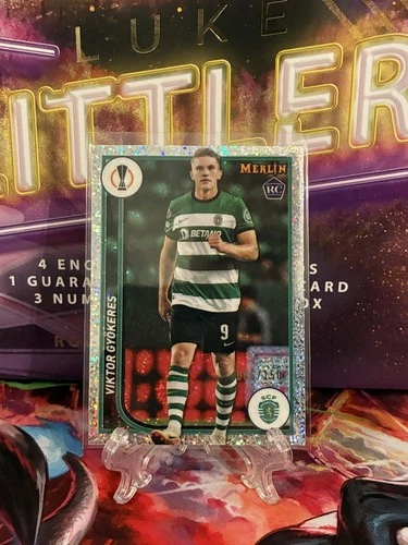 Viktor Gyokeres 2023 Topps Merlin Chrome Atomic Refractor /150