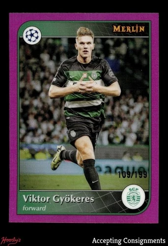 Viktor Gyokeres 2024 Panini Merlin UEFA Club Competitions Pink /199