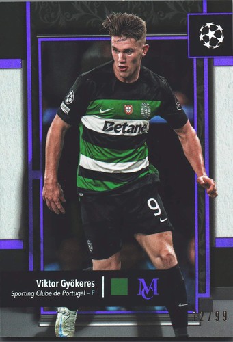Viktor Gyokeres 2024 Topps Museum Purple /99