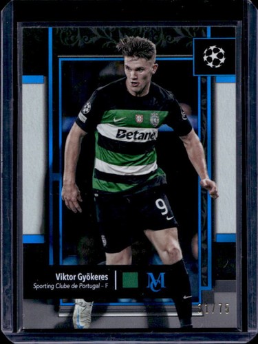 Viktor Gyokeres 2024 Topps Museum Sapphire /75