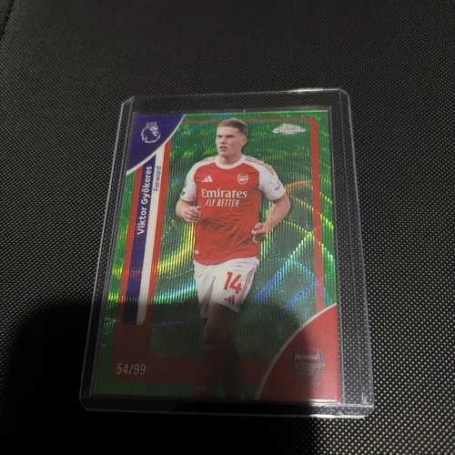 Viktor Gyokeres 2026 Topps Premier League Chrome Green Wave /99