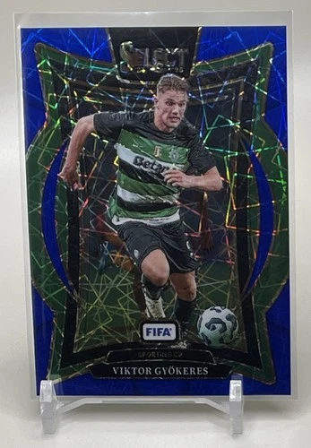 Viktor Gyokeres 2024 Panini Select Blue Lazer Prizm