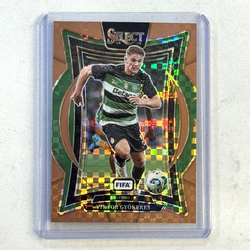 Viktor Gyokeres 2024 Panini Select Bronze Checker /75