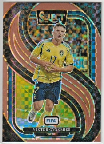 Viktor Gyokeres 2024 Panini Select Bronze Checker Prizm 38/75