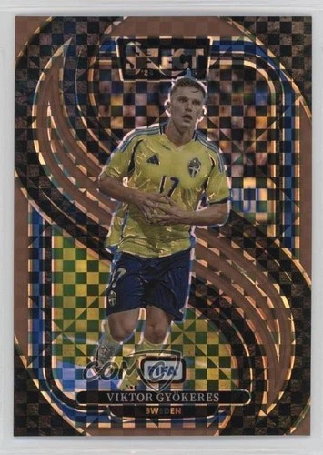 Viktor Gyokeres 2024 Panini Select Bronze Checker Prizm 38/75