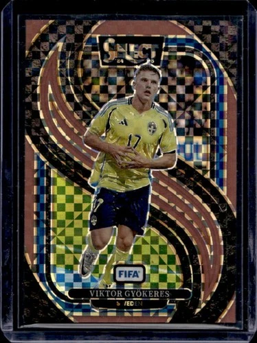 Viktor Gyokeres 2024 Panini Select FIFA Bronze Checker /75