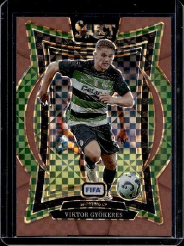 Viktor Gyokeres 2024 Panini Select FIFA Bronze Checker /75