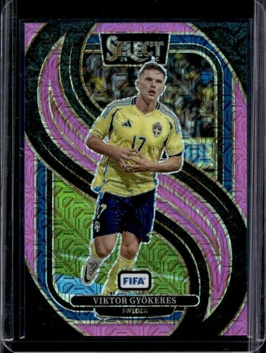 Viktor Gyokeres 2024 Panini Select FIFA Pink Mojo /299