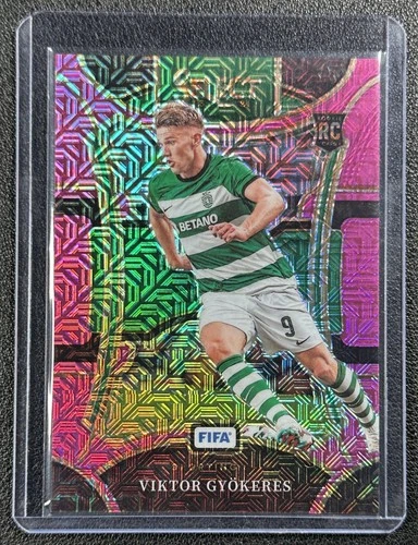 Viktor Gyokeres 2024 Panini Select FIFA Pink Mojo Prizm /199