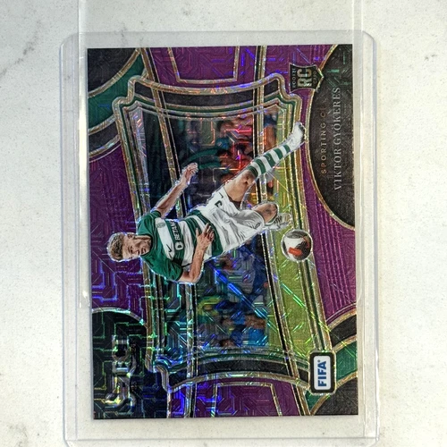 Viktor Gyokeres 2023 Panini Select FIFA Viola Mojo Prizm
