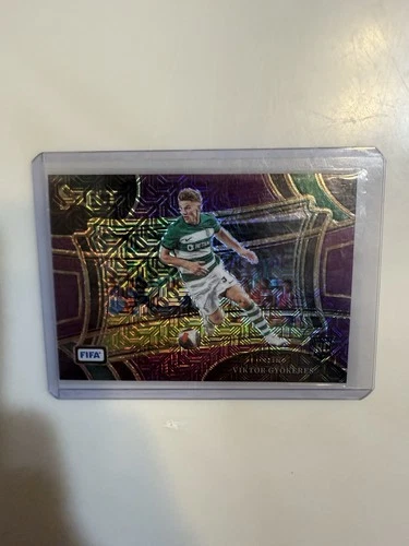 Viktor Gyokeres 2023 Panini Select FIFA Viola Mojo Prizm