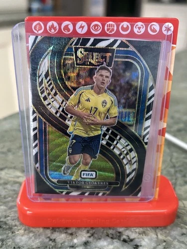 Viktor Gyokeres 2024 Panini Select FIFA Zebra Prizm