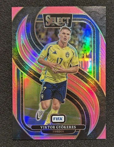Viktor Gyokeres 2024 Panini Select Mezzanine Pink Prizm /59
