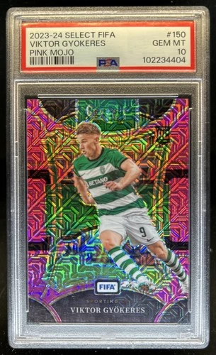 Viktor Gyokeres 2023 Panini Select Pink Mojo Prizm /199