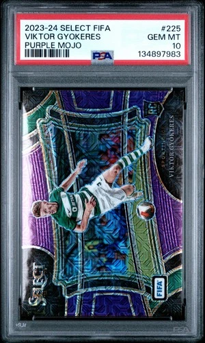 Viktor Gyokeres 2023 Panini Select Purple Mojo