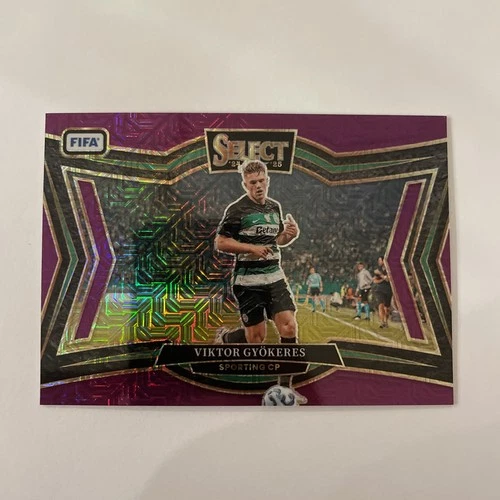 Viktor Gyokeres 2024 Panini Select Purple Mojo Prizm