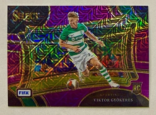 Viktor Gyokeres 2024 Panini Select Purple Mojo Prizm