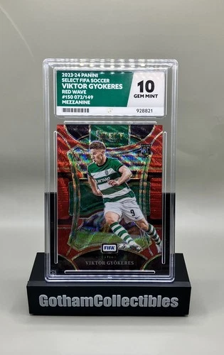 Viktor Gyokeres 2023 Panini Select Red Wave Prizm /149
