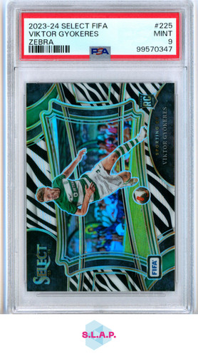 Viktor Gyokeres 2024 Panini Select Zebra /25