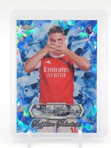 Viktor Gyokeres 2025 Topps Chrome Premier League Sapphire #Q3824