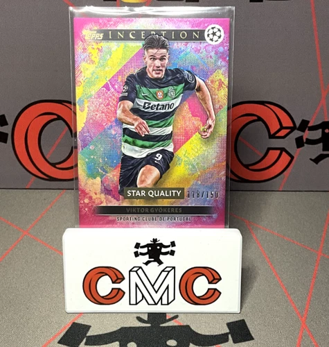 Viktor Gyokeres 2024 Topps Inception UCC Magenta Foil /150