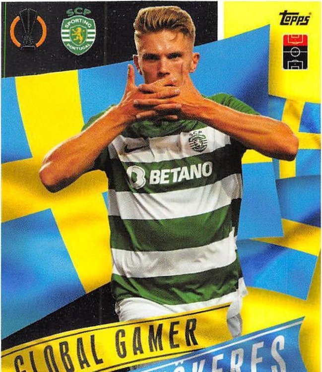 Viktor Gyokeres 2023 Topps Match Attax UEFA Club Competitions Extra
