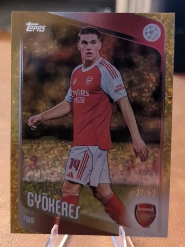 Viktor Gyokeres 2026 Topps UCC Gold Sparkle /50