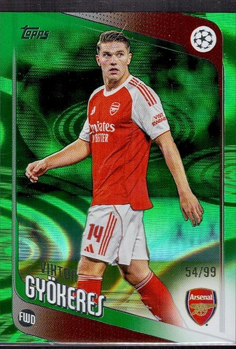 Viktor Gyokeres 2025 Topps UCC Green Foil /99