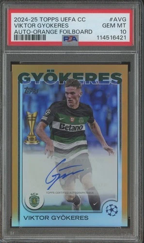 Viktor Gyokeres 2024 Topps UCC Orange Foilboard /25