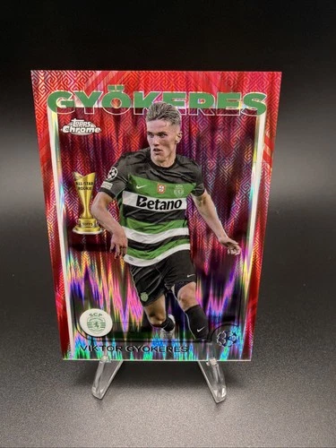 Viktor Gyokeres 2024 Topps UEFA Chrome Refractor /8