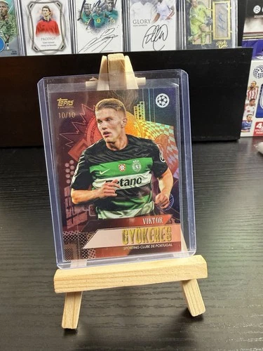 Viktor Gyokeres 2024 Topps UEFA Club Competitions Gold /10
