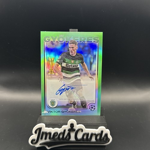 Viktor Gyokeres 2024 Topps UEFA Club Competitions Verde Neon /99