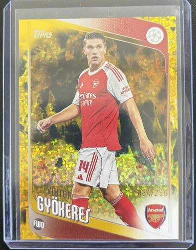 Viktor Gyokeres 2025 Topps UEFA Club Gold /299