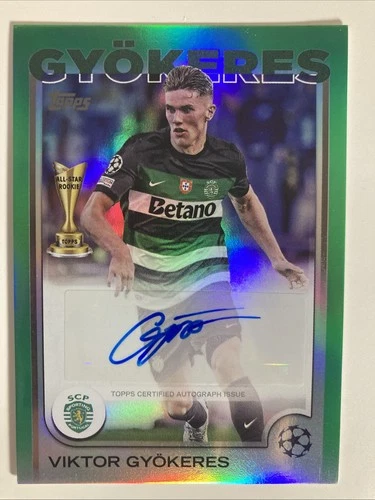 Viktor Gyokeres 2024 Topps UEFA Green Foil /99