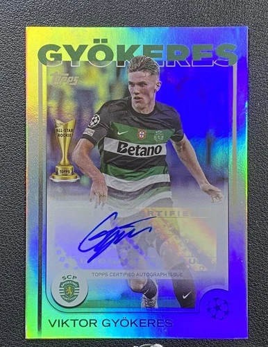 Viktor Gyokeres 2024 Topps UEFA Refractor