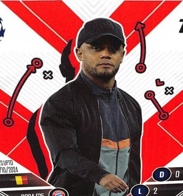 Vincent Kompany 2024 Topps Match Attax UEFA Club Competitions Extra