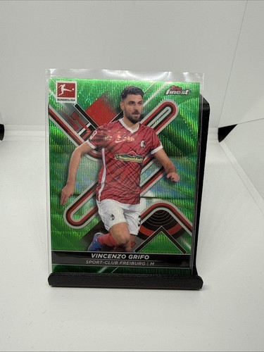 Vincenzo Grifo 2021 Topps Finest Green Wave Refractor /99