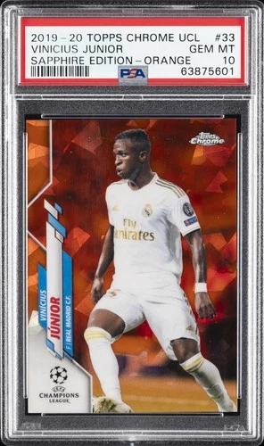 Vinícius Júnior 2019 Topps Champions League Sapphire Orange /50