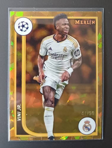 Vinícius Júnior 2023 Topps Chrome Merlin Gold Frame /50